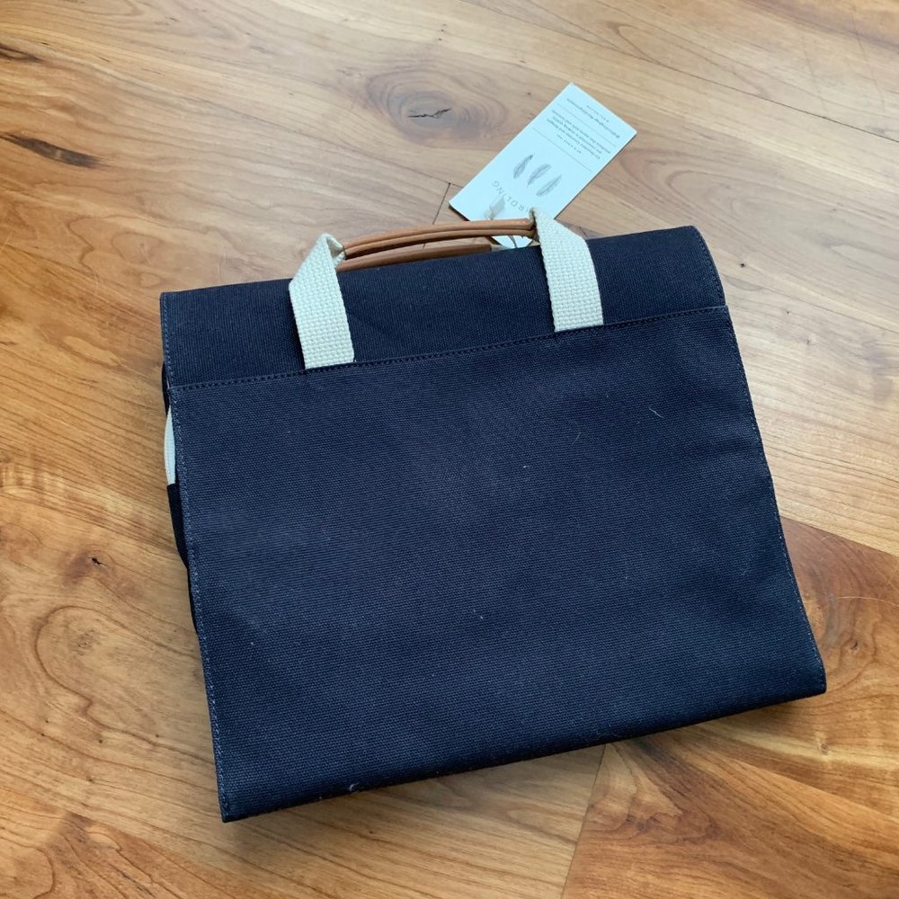 Birdling Navy Tote Bag with White Handles - Picture 6 of 7